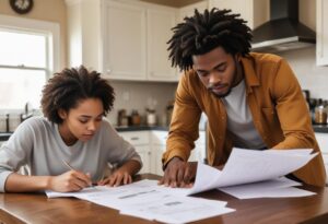 Filling out paperwork to apply for No-Doc loans with minimal documentation