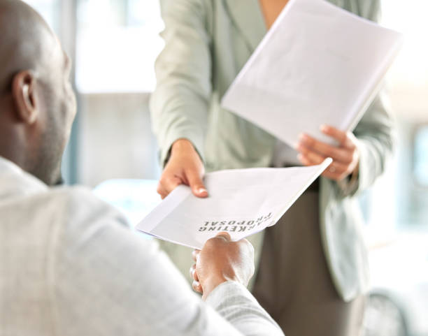Person receiving verified proof of funds letters for a real estate deal
