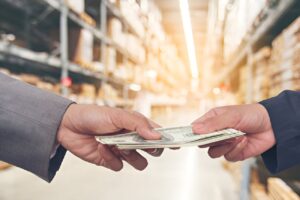 Financial exchange for a warehouse property loan agreement