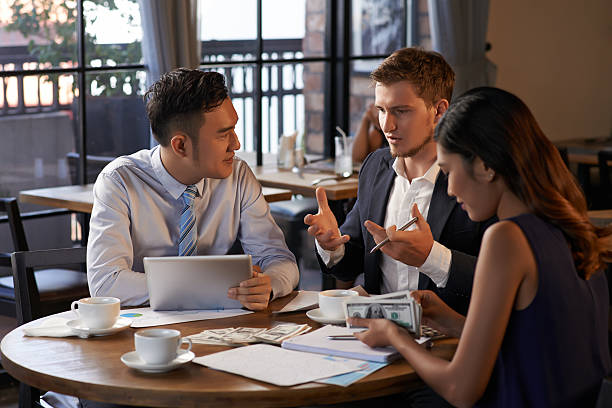 Lender and borrower discussing terms of commercial private money loan