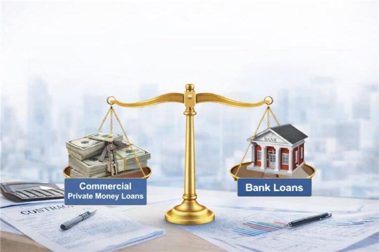 Commercial private money loans compared to bank loans