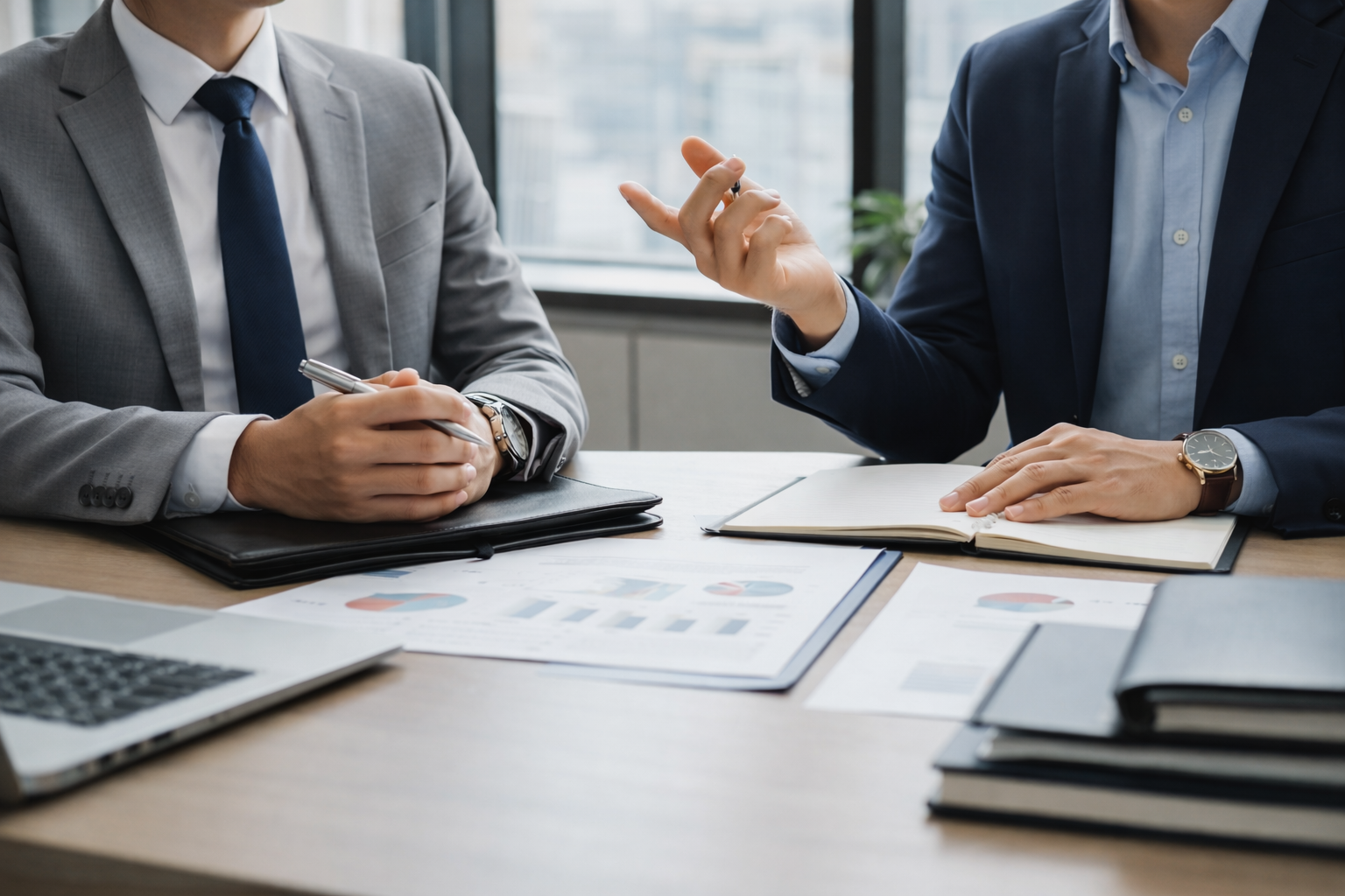 Discussing loan details during no income verification loan process