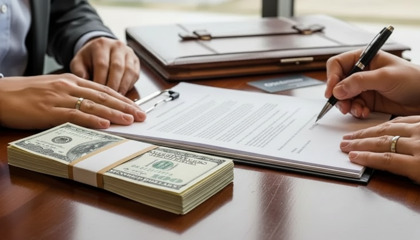 Private money loan agreement signed for property purchase