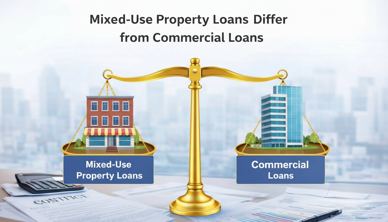 Mixed-Use Property Loans balanced against Commercial Loans