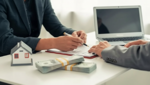 Land loan approval process with cash funds and contract signing